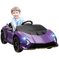 12V Lamborghini Autentica Licensed Ride-on Car Purple - 370-364V70VT