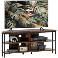 50in TV Stand Cabinet TV Unit with Storage Shelves Rustic Brown - 83B-179V00RB