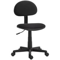 Armless Office Chair with Adjustable Height 360 Swivel Wheels Black - 921-727V70BK