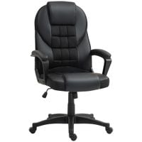 Executive Office Chair High Back Computer Chair with Armrests Black - 921-733V70BK