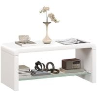High Gloss Storage Coffee Table Centre Table for Living Room White - 83B-191V00WT