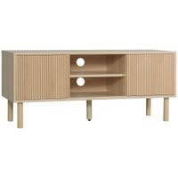 TV Stand Cabinet for TVs Up to 50in with Sliding Doors Natural - 839-304