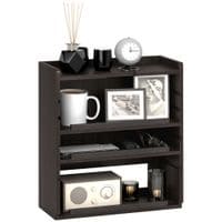 4-Tier Desktop Organiser with Cable Management for Stationery Dark Brown - 922-005V80DR