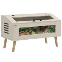 Reptile Terrarium 140 Litre Snake Vivarium with Tempered Glass Windows - D40-037V01AK