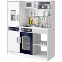 Play Kitchen Pretend Toy Kitchen with Sounds Lights Microwave - 350-173V80WT