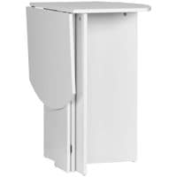 Foldable Dining Table Compact Drop Leaf Table for Kitchen White - 835-650WT