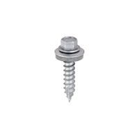 Metal Construction Thin Sheet Metal to Timber Screws Hex EPDM Washer Slash Point Exterior Silver Organic - DS32W16B