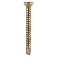 Window Fabrication Screws Countersunk PH Selftapping Selfdrilling Point Yellow - 123Y - Pack of 1000