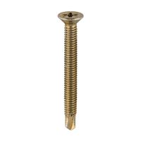 Window Fabrication Screws Countersunk PH Metric Thread Selfdrilling Point Yellow - 155Y - Pack of 500
