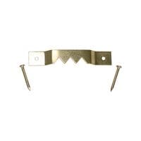 Mixed Sawtooth Hangers and Nails Electro Brass - MIXSTOOTHP - Pack of 15