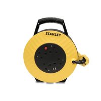 Semi-Enclosed Cable Reel 240V 13A 4-Socket + 2 USB 7.5m