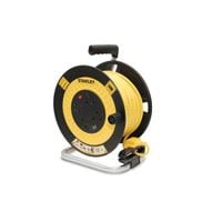 Open Drum Cable Reel 240V 13A 4-Socket + 2 USB 50m