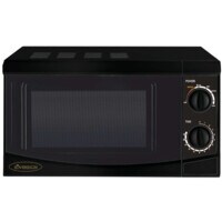 Black 800W 20LT Manual Microwave