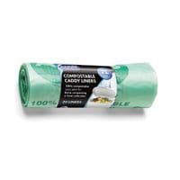 Compostable Caddy Liners Green (Roll 20)