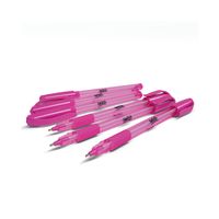 Ballpoint Pen with Rubber Grip Pink + Purple Pack of 43 - BBT40PK