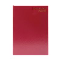 Academic Diary Day per Page A5 Burgundy 2025-2026 - KF1A5ABG25