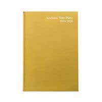 Academic Diary Day per Page A5 Yellow 2025-26