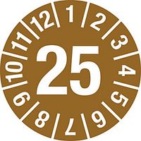 Test Placard Year Document Film 15mm 25 Brown