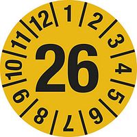 Test Placard Year Document Film 15mm 26 Yellow