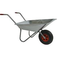 Bd Light Wheelbarrow 80 L Pneumatic Tyres LxW 1240 x 645mm Silver