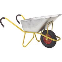 Bc 1100 Heavy Duty Wheelbarrow Pneumatic Tyres with Ergo Handles LxW 1390 x 580mm