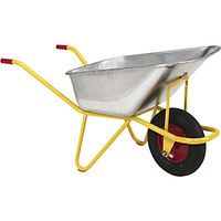Bc 1100 Heavy Duty Wheelbarrow Shock Absorbent Pneumatic Tyres LxW 1310 x 590mm
