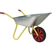Bd Light Wheelbarrow 100 L Puncture Proof Tyres LxW 1230 x 690mm Yellow