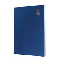 52 Desk Diary A5 Day to Page 2026 Blue 52.60-26