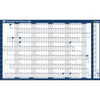 2026 Original Year Wall Planner Oversize 1100W x 610mmH with Wet Wipe Pen & Sticker Pack Unmounted