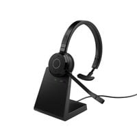 Evolve 65 TE MS Mono with Link 390 USB-A and Charging Stan