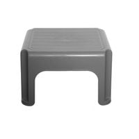 40cm Stool Silver