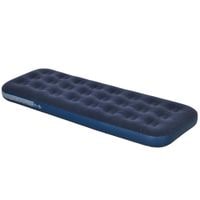 Single Air Mattress, Portable Air Bed with Flocked Surface - Blue