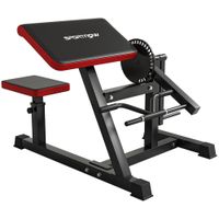 Adjustable Preacher Curl Bench with Elbow Cushion for Home Gym