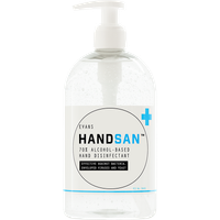 EV A051 Handsan 70% Alcohol Sanitiser withPump 500ml - Pack of 6