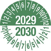 Test Placard Multiple Years Green Document Film 35mm  Pack of 10 2027/2028 - - 784330