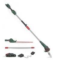 20V 50cm (20in) Cordless Long Reach Hedge Trimmer & Pruner Attachment (2AH Battery & Charger)