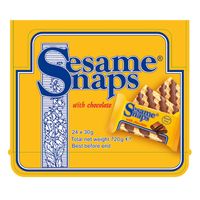 Sesame Snaps with Chocolate Pack of 24