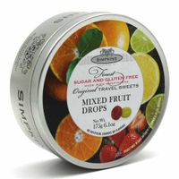 Sugar Free & Gluten Free Mixed Fruit Drops - Pack of 6