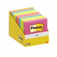 It Notes Retail Display 76x76mm 100 Sheets Assorted Colours (Pack of 10)