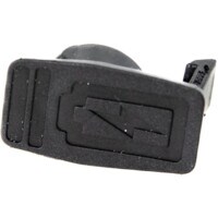 Dust Plug for SR 502 Ex Battery, TPE, Black (Pack of 25)