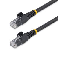Com 15ft Black Snagless Cat6 UTP Patch Cable - Etl Verified