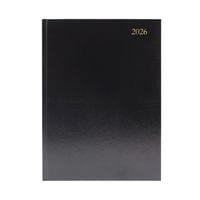 Desk Diary Day per Page Appointment A5 Black 2026 - KFA51ABK26