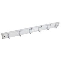 Hook Board x 6 Chrome Hooks 680mm - White