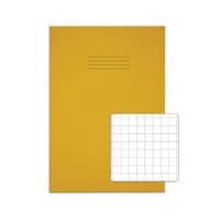 Exercise Book 80 Page A4 10mm Squares Yellow Contract Pack of 50 - VEXV668-215-0