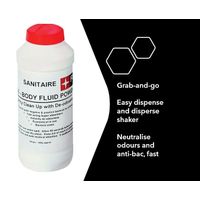 90 Second Bodily Fluid Absorbent Shaker Neutralise Odours Disinfectant - BFP/240