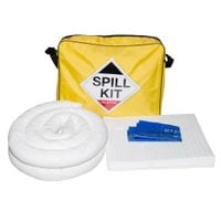 Portable Oil Fuel Spill Kit In Zip Close Satchel Treats 50 60 Litres - ORF50