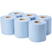 Blue Centre Feed Rolls Pack of 6