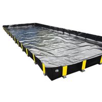 Compact Portable Spill Bund with 4375L Capacity - 2500x7000x250mm