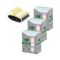 Recycled Notes 76x127mm 100 Sheet Assorted (Pack of 3)