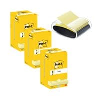 Z-Notes 76x76mm 100 Sheet Yellow (Pack of 12)